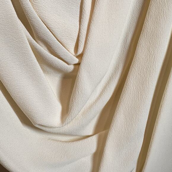 Michael Kors Collection Blouse Size 8 Dropped Neck Top Women's Sleeveless Baige - Picture 5 of 8